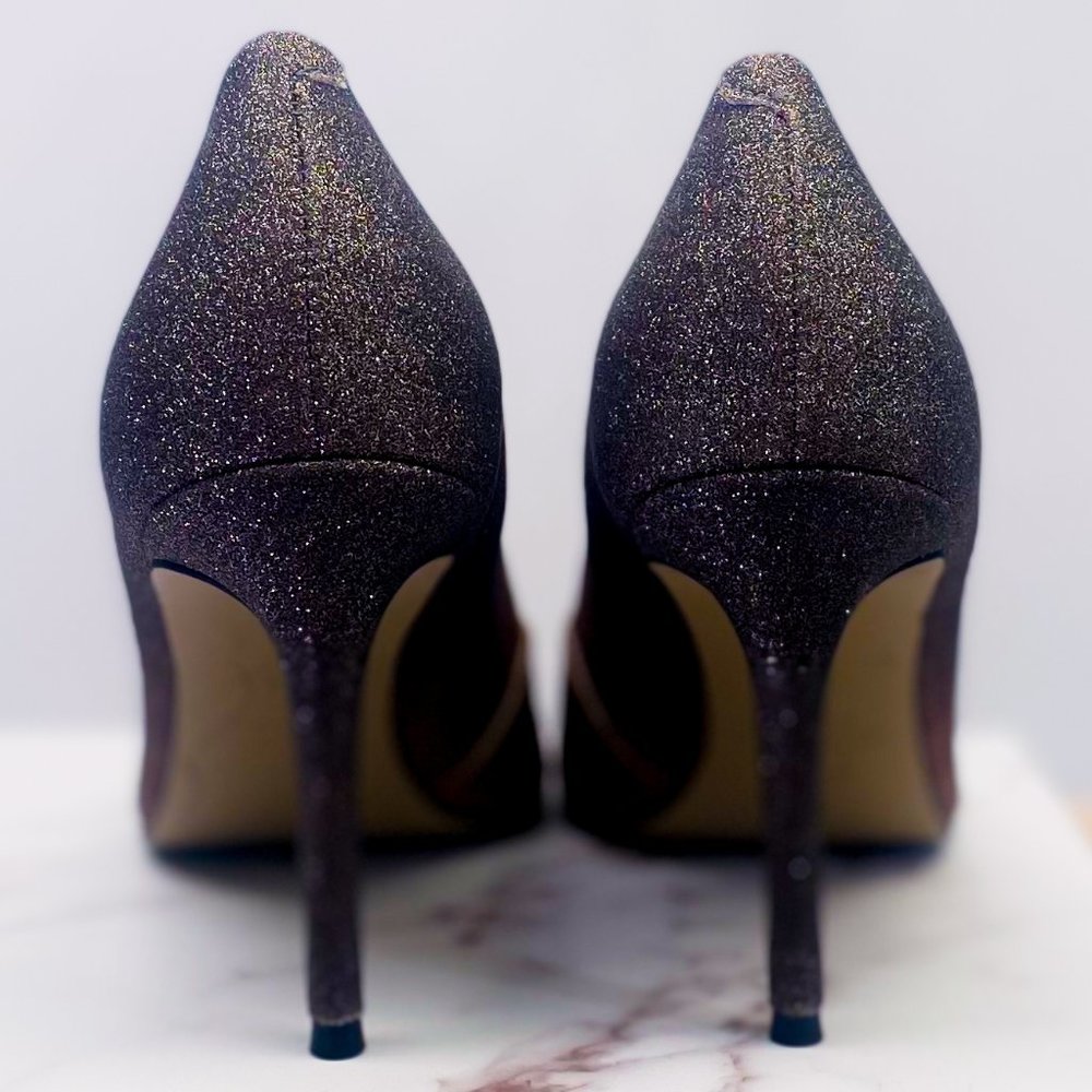 Women's Ombre Pink Sparkle Heels Black Prom Stiletto Pump CARVELA KURT GEIGER 7 - Picture 7 of 13